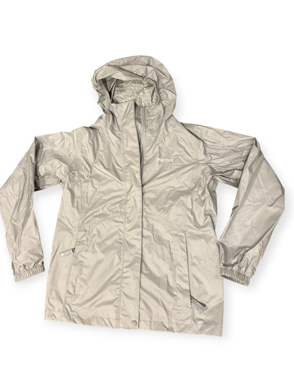 Marmot Youth Lightweight Hooded
Rain Jacket Gray Size L